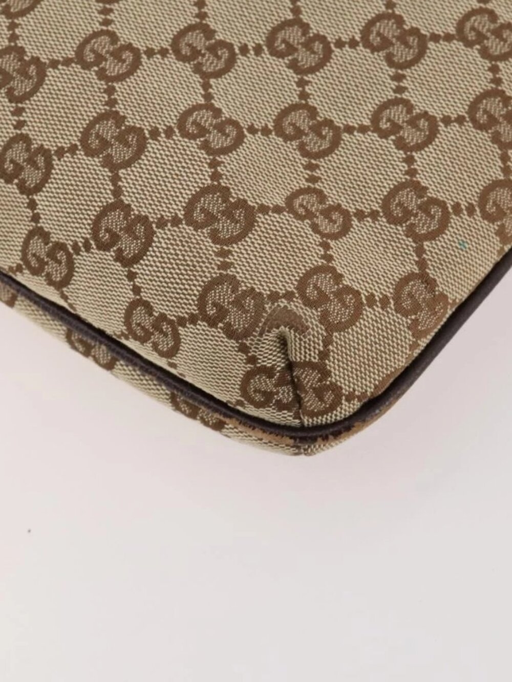 GUCCI GG Canvas Shoulder Bag Beige Silver 122793 Auth ep13100 - Picture 12 of 16